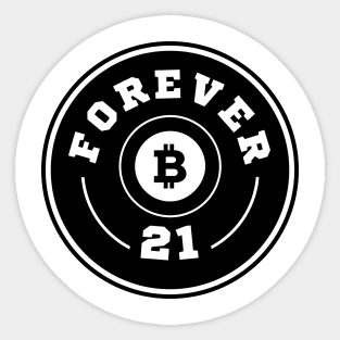 Black and White Forever 21 Sticker